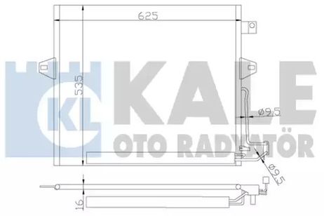 Kale oto Radyator 342630 Конденсер MB w164, w251 AUT 05-
