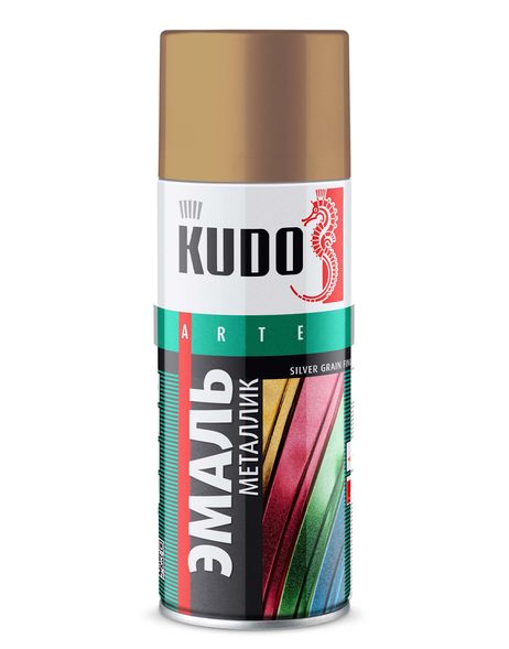 фото KUDO KU-1031 Эмаль универсальная металлик silver grain finish Старая медь 520 мл KUDO KU-1031 Эмаль универсальная металлик silver grain finish Старая медь 520 мл