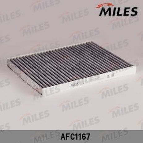 Miles AFC1167 Фильтр салона opel corsa d/fiat punto 05- угольный