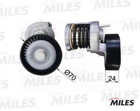 Miles AG00302 Натяжитель ремня приводного VW passat b6/golf v/t5/audi a3/fabia 1.9tdi/2.0tdi