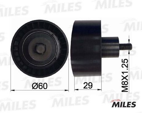 Miles AG02030 Ролик ремня ГРМ ford mondeo/focus 1.6-2.0 -04