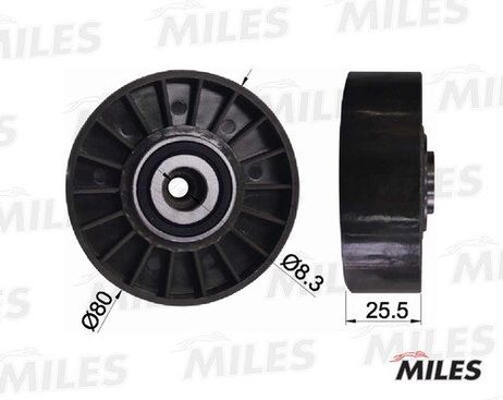Miles AG03083 Ролик ремня приводного MB m102/om601/vw LT