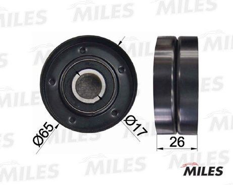 Miles AG03047 Ролик ремня приводного VW golf/passat 1.4 TSI 05-