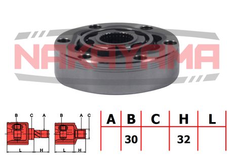 фото Nakayama NJ7087NY Шрус внутр. к-кт VW T4 2.5tdi/2.8v6/1.9tdi 4 Motio Nakayama NJ7087NY Шрус внутр. к-кт VW T4 2.5tdi/2.8v6/1.9tdi 4 Motio