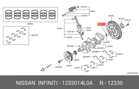 фото Nissan 12330-14L0A Пластина крепления м Nissan 12330-14L0A Пластина крепления м
