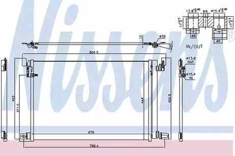 Nissens 940685 Радиатор кондиционера