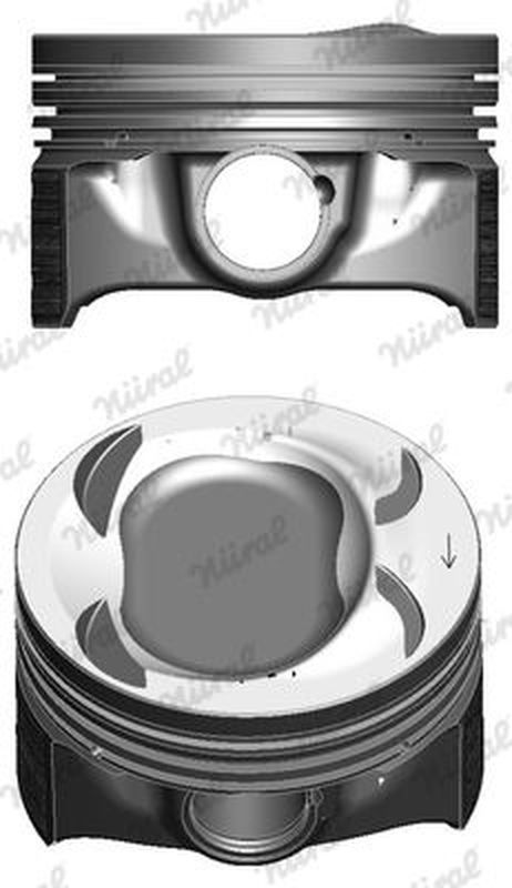 Nural 8743390710 Поршень в к-те VAG 1.4 TSI