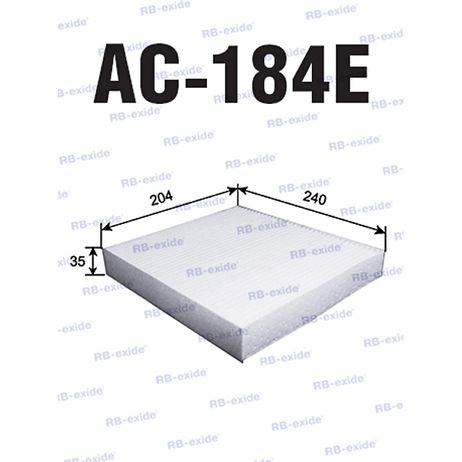 фото Rb-exide AC184E Ac-184e cu2442 (фильтр салонный) Rb-exide AC184E Ac-184e cu2442 (фильтр салонный)