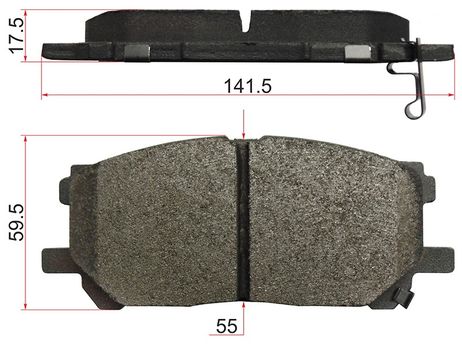 фото SAT ST0446548080 Колодки тормозные FR toyota harrier,lexus rx3## 03- SAT ST0446548080 Колодки тормозные FR toyota harrier,lexus rx3## 03-