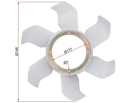 фото SAT ST1320A015 Крыльчатка вентилятора mitsubishi l200 05-/pajero/montero sport 08- SAT ST1320A015 Крыльчатка вентилятора mitsubishi l200 05-/pajero/montero sport 08-