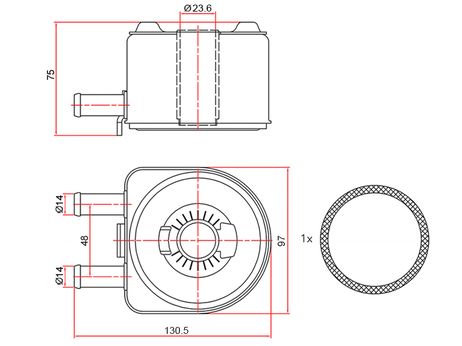 фото SAT ST1103H4 Радиатор масляный citroen berlingo 96-/jumper 94-/relay 02-/fiat ducato 94-/peugeot 307 00-/boxer 94 SAT ST1103H4 Радиатор масляный citroen berlingo 96-/jumper 94-/relay 02-/fiat ducato 94-/peugeot 307 00-/boxer 94