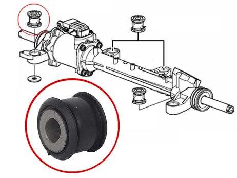 фото SAT ST53685TL0G11B Сайлентблок рулевой рейки honda accord 08-12 SAT ST53685TL0G11B Сайлентблок рулевой рейки honda accord 08-12