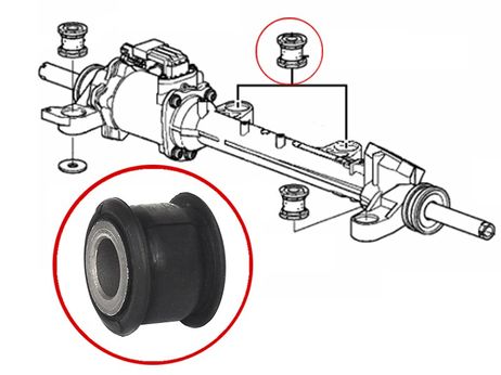 фото SAT ST53685TL0G21B Сайлентблок рулевой рейки honda accord 08-12 SAT ST53685TL0G21B Сайлентблок рулевой рейки honda accord 08-12