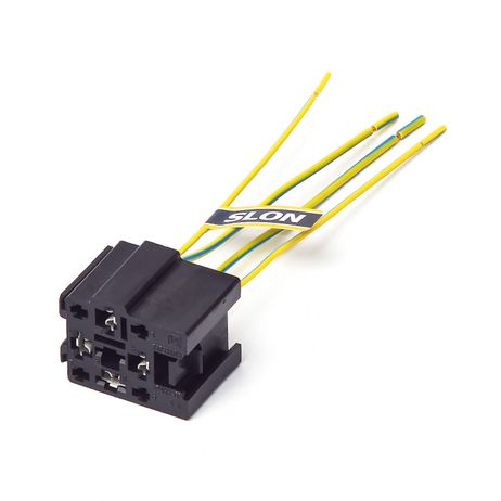 фото SLON SLRK3403 Разъем 4-х контактного реле 2110 с проводами SLON SLRK3403 Разъем 4-х контактного реле 2110 с проводами