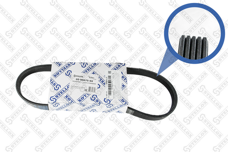 фото Stellox 05-00675-SX Ремень поликлиновой 5pk675 Ford Fiesta Stellox 05-00675-SX Ремень поликлиновой 5pk675 Ford Fiesta