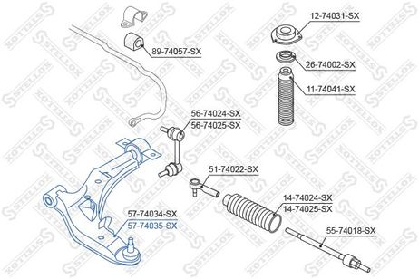 фото Stellox 57-74035A-SX Рычаг лев. Nissan Maxima ca33 all 00> | перед | Stellox 57-74035A-SX Рычаг лев. Nissan Maxima ca33 all 00> | перед |