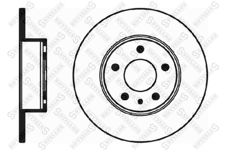 фото Stellox 60209926SX 6020-9926-SX_диск тормозной задний! Alfa Romeo 156/164 1.6-2.4JTd 87> Stellox 60209926SX 6020-9926-SX_диск тормозной задний! Alfa Romeo 156/164 1.6-2.4JTd 87>