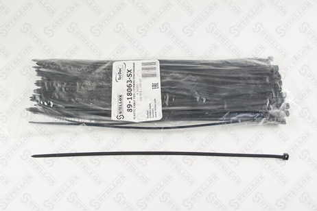 фото Stellox 89-18063-SX К-кт стяжек пластиковых 100шт. 4.5х300 Stellox 89-18063-SX К-кт стяжек пластиковых 100шт. 4.5х300