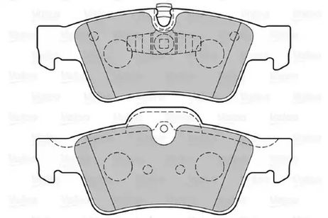 фото Valeo 301802 Колодки тормозные задние first merc m-class (w164) 301802 Valeo 301802 Колодки тормозные задние first merc m-class (w164) 301802