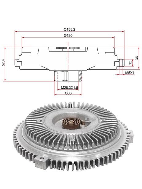 фото SAT ST-A1112000422 Вискомуфта mercedes c-class w202 93-00/e-class w124 92-95/w210 95-00/slk-class r170 96- SAT ST-A1112000422 Вискомуфта mercedes c-class w202 93-00/e-class w124 92-95/w210 95-00/slk-class r170 96-