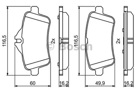 фото Bosch 0 986 494 771 Комплект тормозных колодок | зад | Bosch 0 986 494 771 Комплект тормозных колодок | зад |