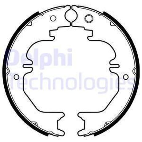 Delphi LS2132 Комлект тормозных накладок
