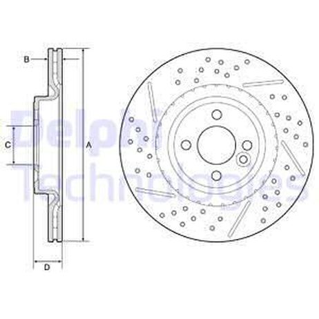 Delphi BG4789C Тормозной диск