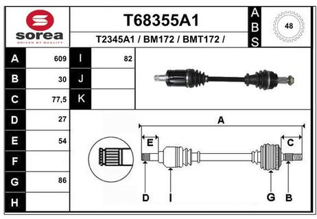 EAI T68355A1 Вал