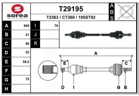 EAI T29195 Вал
