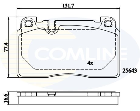 фото Comline CBP02302 Комплект тормозных колодок | перед | Comline CBP02302 Комплект тормозных колодок | перед |