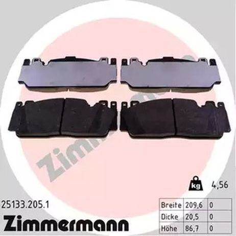 фото Zimmermann 25133.205.1 Комплект тормозных колодок Zimmermann 25133.205.1 Комплект тормозных колодок