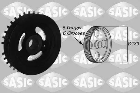 фото Sasic 2156040 Ременный шкив Sasic 2156040 Ременный шкив