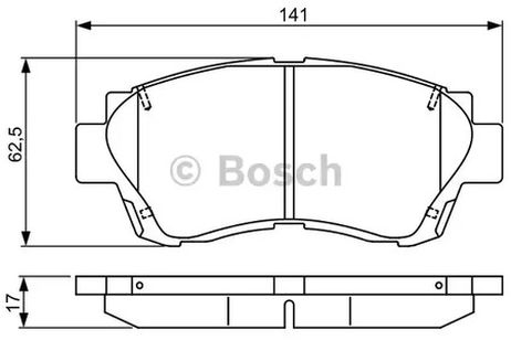 фото Bosch 0 986 495 341 Комплект тормозных колодок | перед | Bosch 0 986 495 341 Комплект тормозных колодок | перед |
