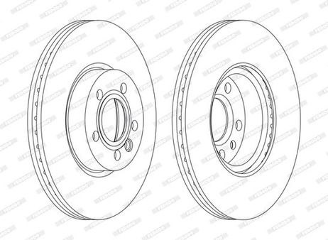 Ferodo DDF1160C Тормозной диск | перед |