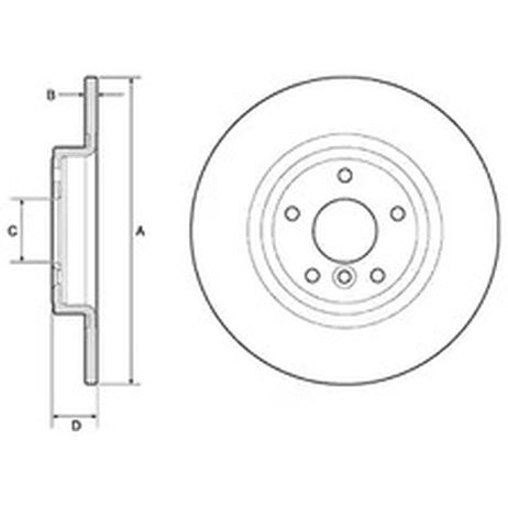 фото Delphi BG4766C Тормозной диск Delphi BG4766C Тормозной диск