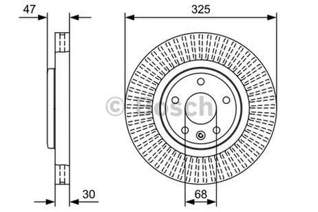 фото Bosch 0 986 479 W52 Диск тормозной | перед | Bosch 0 986 479 W52 Диск тормозной | перед |