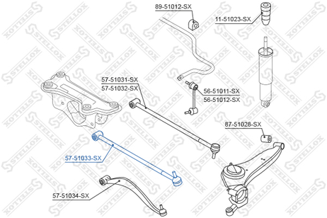 фото Stellox 57-51033-SX Рычаг зад. подв. нижн. л. Hyundai Santa | лев | Stellox 57-51033-SX Рычаг зад. подв. нижн. л. Hyundai Santa | лев |