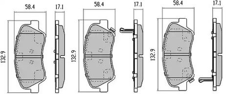 фото FREMAX FBP-5810 Комплект тормозных колодок | перед | FREMAX FBP-5810 Комплект тормозных колодок | перед |