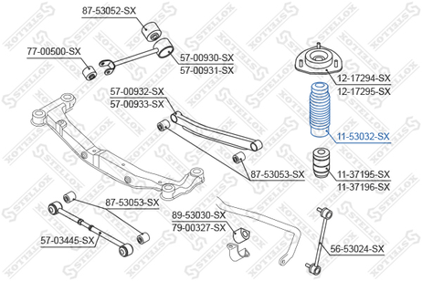 Stellox 11-53032-SX Пыльник аморт. пер. Hyundai Tucson 04>, | перед |