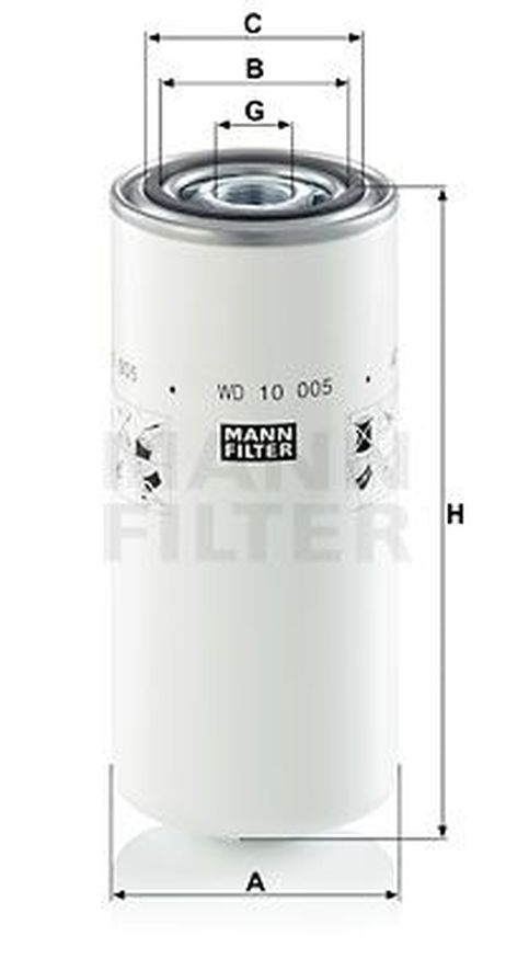 Mann WD 10 005 Фильтр гидравлический