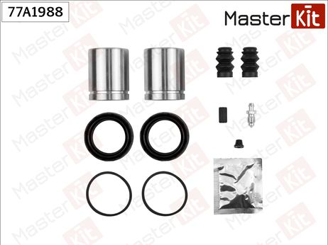 фото Master KiT 77A1988 Ремкомплект тормозного суппорта + поршень | перед | Master KiT 77A1988 Ремкомплект тормозного суппорта + поршень | перед |