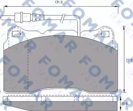 фото FOMAR Friction FO 687481 Комплект тормозных колодок | перед | FOMAR Friction FO 687481 Комплект тормозных колодок | перед |