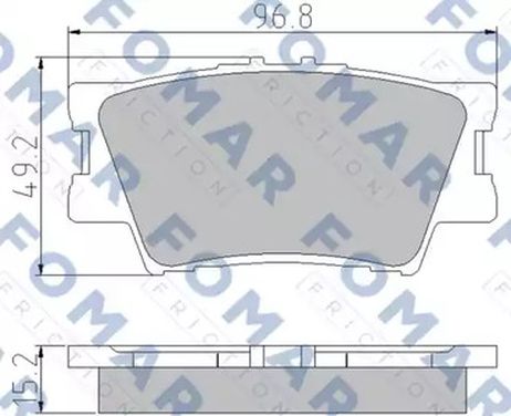 фото FOMAR Friction FO 932881 Колодки тормозные дисковые | зад | FOMAR Friction FO 932881 Колодки тормозные дисковые | зад |