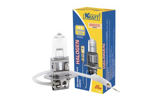 фото KRAFT KT 700007 Автолампа H3 12v 100w (PK22s) KRAFT KT 700007 Автолампа H3 12v 100w (PK22s)