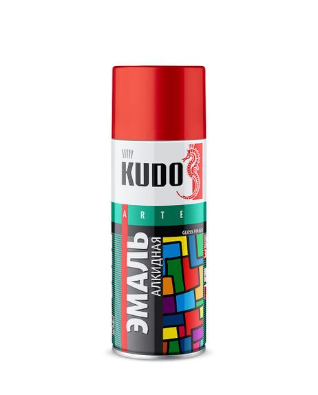 фото KUDO KU-10088 Эмаль универсальная «3p» technology Салатовая RAL 6018 520 мл KUDO KU-10088 Эмаль универсальная «3p» technology Салатовая RAL 6018 520 мл