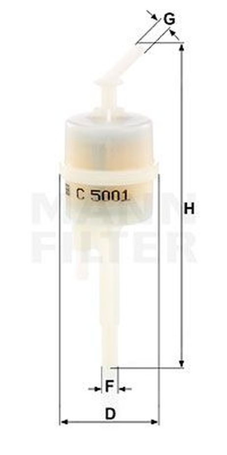 Mann C 5001 Фильтр топливный