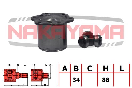 фото Nakayama NJ7011NY Шрус внутр. к-кт audi Q5 08-, A5 S5 (8t) 07-, A4 avant (8k5) 08- (34x123) Nakayama NJ7011NY Шрус внутр. к-кт audi Q5 08-, A5 S5 (8t) 07-, A4 avant (8k5) 08- (34x123)