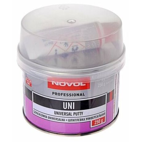 фото NOVOL Nvl-1100 Шпатлевка novol универсальная UNI 0,25кг +отв.8g (1шт.х8g) 1/24 NOVOL Nvl-1100 Шпатлевка novol универсальная UNI 0,25кг +отв.8g (1шт.х8g) 1/24