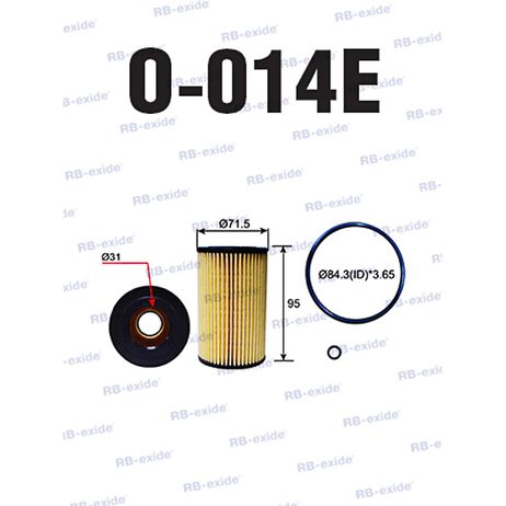 фото Rb-exide O014E Фильтр масляный Rb-exide O014E Фильтр масляный