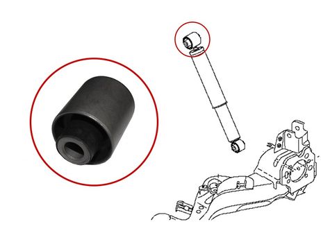 фото SAT STE6210JD04AB2 Сайлентблок заднего амортизатора верхний nissan qashqai/dualis 06-13 SAT STE6210JD04AB2 Сайлентблок заднего амортизатора верхний nissan qashqai/dualis 06-13